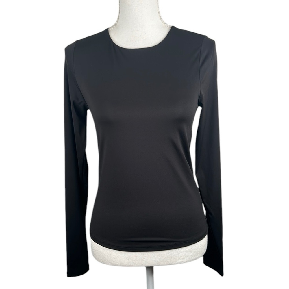 Old Navy Black Long Sleeve Crewneck Long Sleeve Top  Size Small‎ Tall